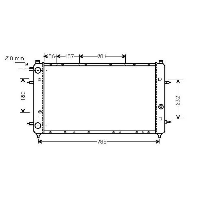 Image of Engine radiator DIEDERICHS DCM3410