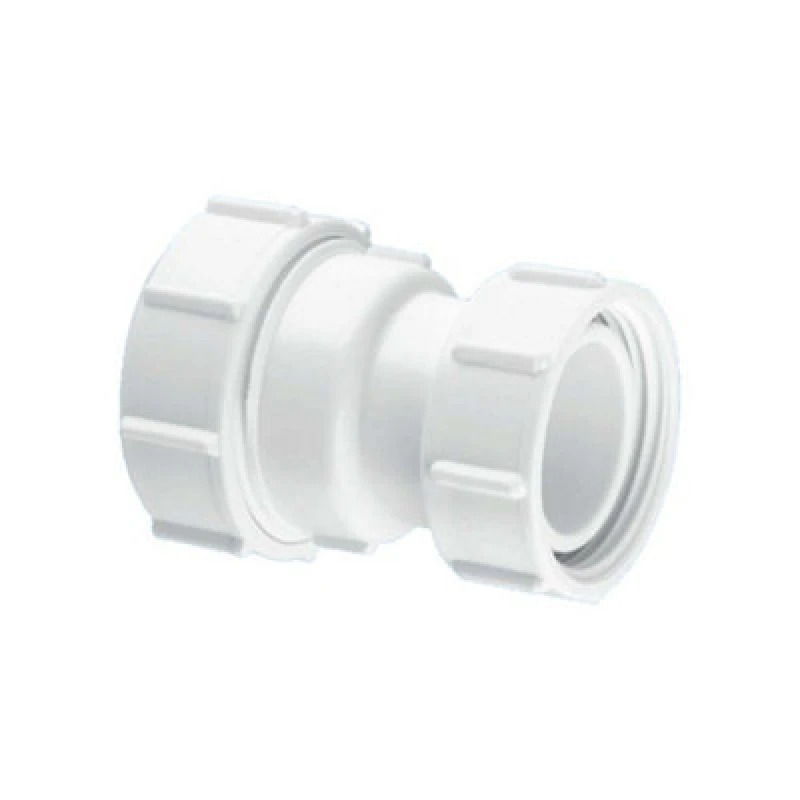 Image of McAlpine T29-LN 1.5" Straight Connector Multifit x BSP Coupling nut White