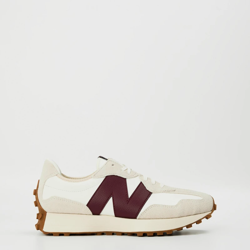 Image of New Balance Moonbeam With Classic Burgundy 327 Shoes Cream Female 5 226427UK