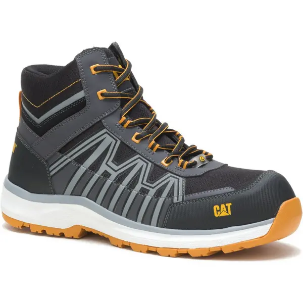 Image of CAT Workwear Mens Charge Hiker Saftey Boots UK Size 12 (EU 46) Black/Orange CAT839-BLKOR-12
