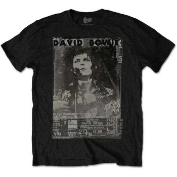 Image of David Bowie - Ziggy Unisex Medium T-Shirt - Black