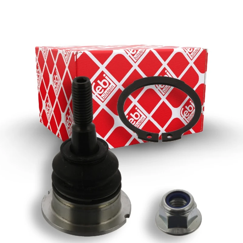 Image of FEBI BILSTEIN 44687 Ball joint Front Axle Right, with lock nut, with retaining ring Support-/Steering Link (2462)