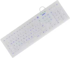 Image of KeySonic KSK-8031INEL keyboard USB QWERTZ German White