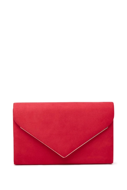 Image of Paradox London Womens Delyssa Clutch Bag in Red Red Female One Size