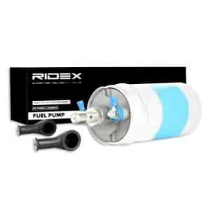 Image of RIDEX Fuel Pump 458F0002 AUDI,MERCEDES-BENZ,FORD,80 Limousine (8C2, B4),Cabriolet (8G7, B4),80 (89, 89Q, 8A, B3),80 Avant (8C5, B4)