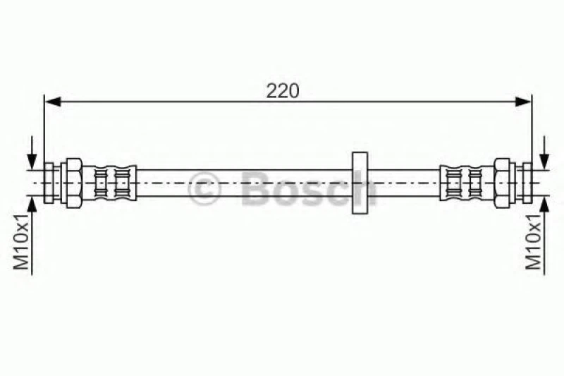 Image of Brake hose Bosch 1 987 476 633