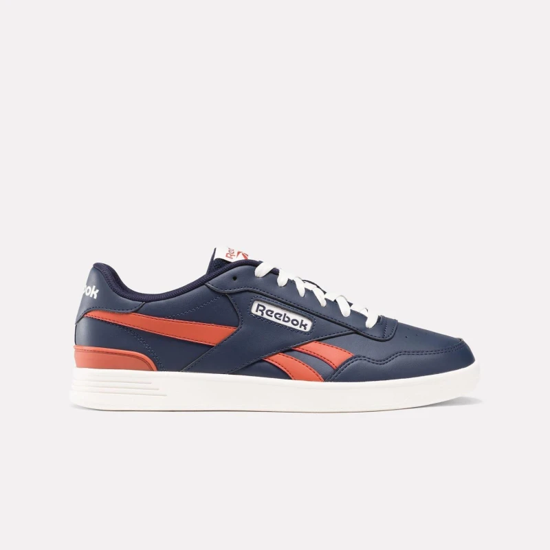 Image of Reebok Court Advance Clip Trainers Navy Red male UK 4