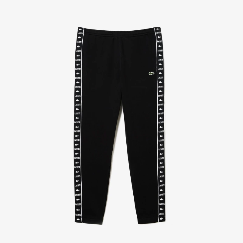 Image of Lacoste Mens Closed Hem Woven Tracksuit Joggers Black male XS