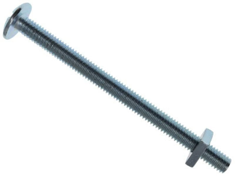 Image of Metalmate Memrbn0680 Roofing Bolt & Nut Zp M6 X 80mm (Box 25) Memrbn0680