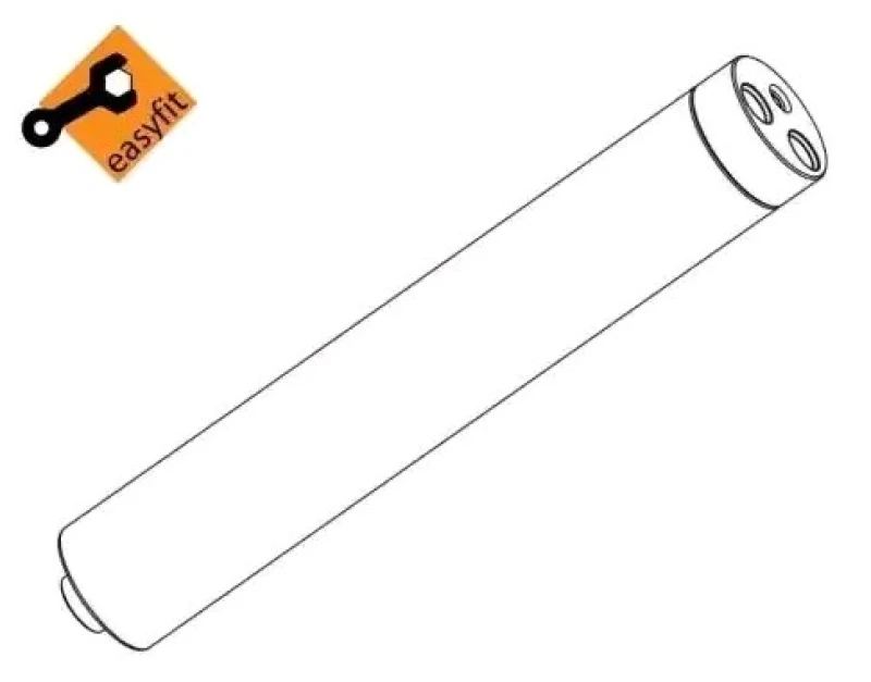 Image of NRF 33361 Receiver Drier EASY FIT, Aluminium, with seal ring, with gaskets/seals Aluminium Dryer,air conditioning (851)