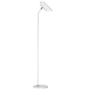 Image of 1 Light Floor Lamp - White Aged Brass, E27