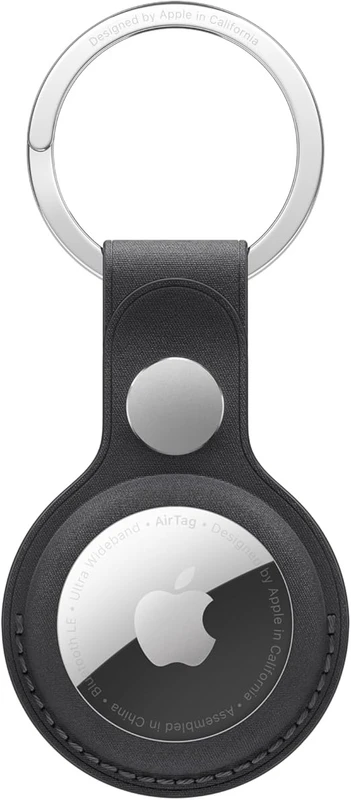 Image of Apple AirTag FineWoven Key Ring - Black MA7G4ZM/A