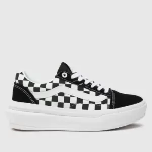 Image of Vans Comfycush Old Skool Overt Trainers In Black & White Check