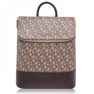 Image of DKNY Canvas Logo Backpack - Chi/Brunete XHQ