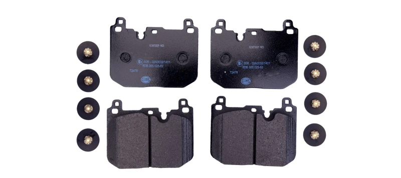 Image of HELLA Brake pad set HELLA 8DB 355 025-621