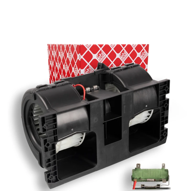 Image of FEBI BILSTEIN 172043 Blower Motor for left-hand drive vehicles, with electric motor Interior Blower (2669)