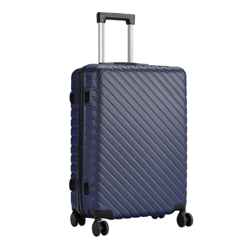 Image of SHEONLY 28" Purple Lightweight Hardside Travel Suitcas Blue unisex 28in