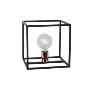Image of Lucide Arthur Modern Table Lamp 1xE27 Black