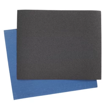 image of Sealey ES232860 Emery Sheet Blue Twill 230 x 280mm 60Grit Pack of 25