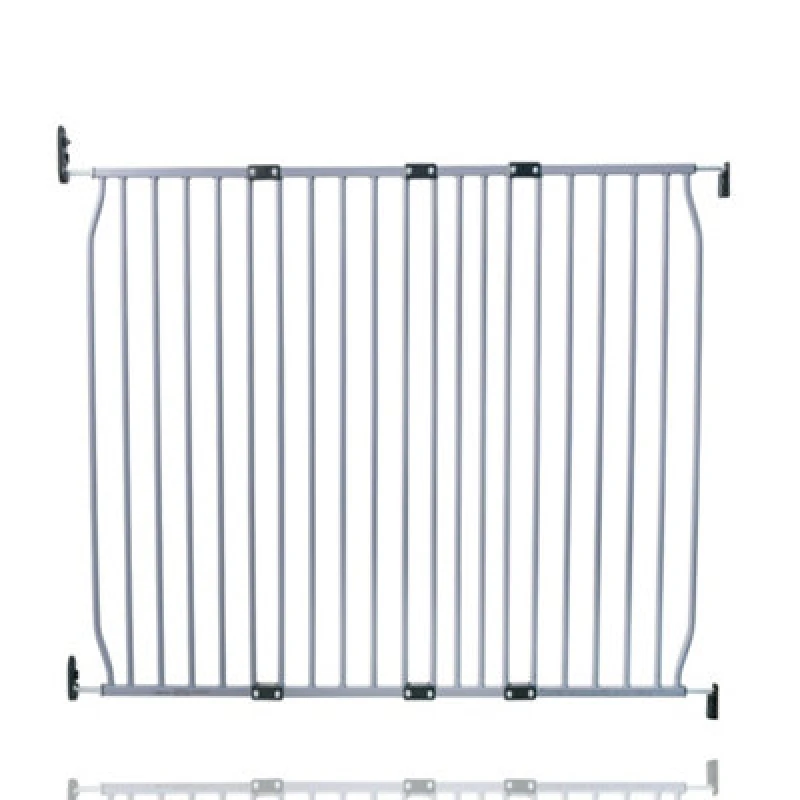 Image of Safetots Eco Screw Fit Baby Gate, Grey, 120Cm - 130Cm, Stair Gate For Toddler And Baby, Screw Fit Safety Barrier