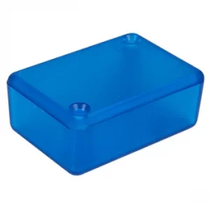 Image of Hammond 1551GTBU Translucent Blue ABS Enclosure 50 x 35 x 20mm