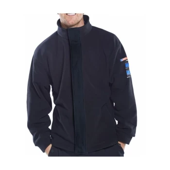 ARC COMPLIANT FLEECE JACKET NAVY 3XL - Click Arc Clothing