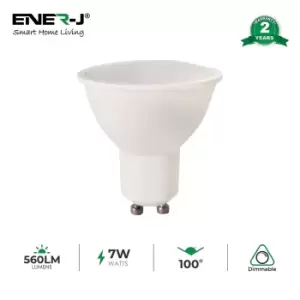 image of ENER-J 7W LED Dimmable Bulb Works With Leading Edge Dimmers 500 Lumens 6000K (pack Of 10)