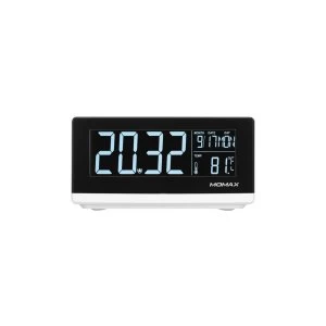 Image of Momax Q.Clock Digital Clock with Wireless Charger QC1 - White