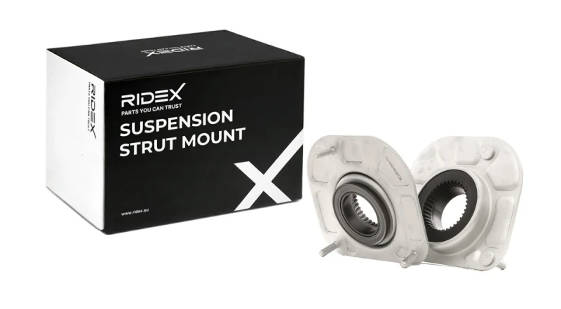 Image of RIDEX 1180S0733 Top strut mount Upper Front Axle, with ball bearing Suspension Strut Support Bearing (1180)