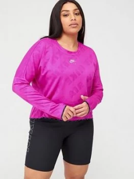 Image of Nike Air Sweat Top (Curve) - Pink