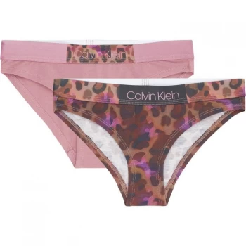 Image of Calvin Klein 2 Pack Print Briefs - Animal 0VO