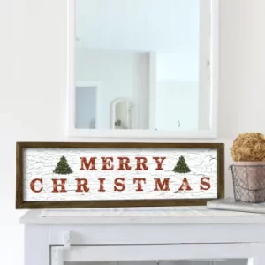Image of KZM383 Brown White Black Red Green Decorative Framed MDF Painting