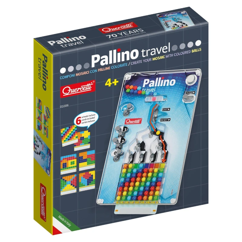Image of Quercetti Mini Pallino Travel Game, Multi 1006