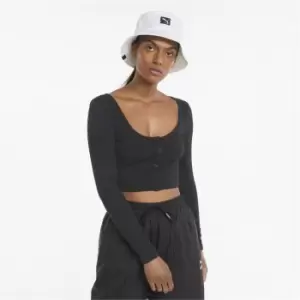 Image of Puma Classic Long Sleeve T Shirt Womens - Black