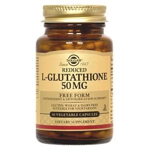 Image of Solgar Reduced L Glutathione 50 mg Vegetable Capsules 30 Capsules