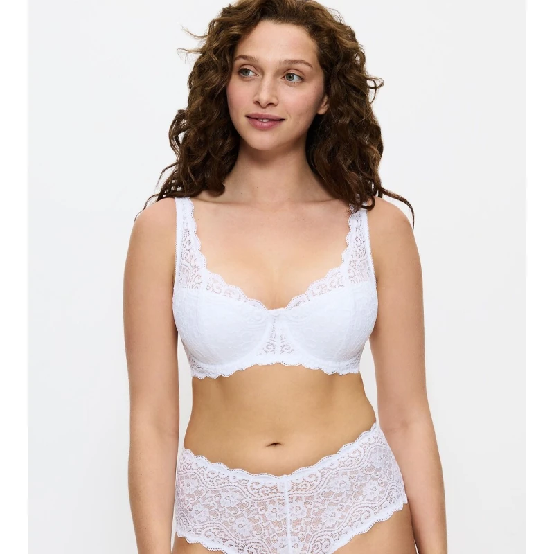 Image of Triumph Amourette Whp Balcony Bra White Lace 34A