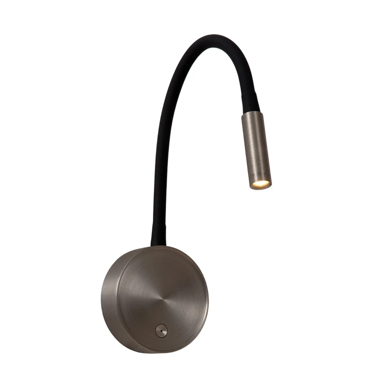 Image of Lucide Lucide Asja USB Rechargeable Touch Reading Light - Iron Grey