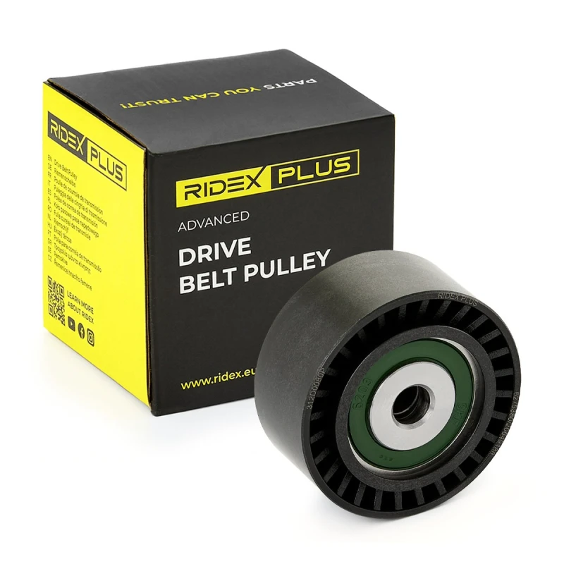 Image of RIDEX PLUS Deflection / guide pulley, V-ribbed belt RIDEX PLUS 312D0080P