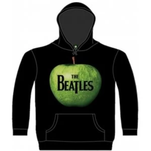 image of The Beatles Apple Hooded Top Black: Large