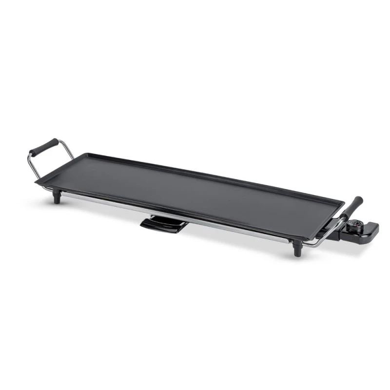 Image of Geepas Electric Teppanyaki Table Top Grill Griddle Hot Plate For Steak Black