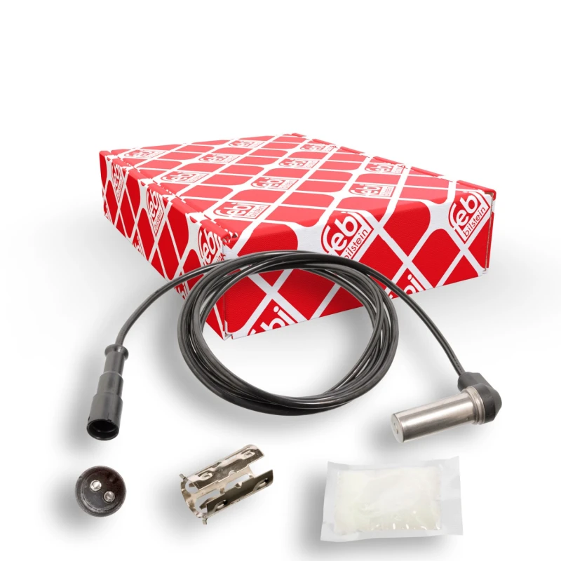 Image of FEBI BILSTEIN 35331 ABS Sensor Front Axle Right, with bush Sensor,wheel speed (412)