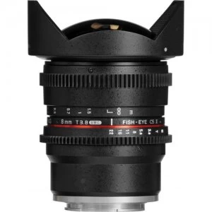 image of Samyang 8mm T3.8 VDSLR UMC Fish Eye CS II Lens for Sony E Mount Black