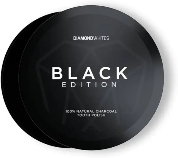 image of Diamond Whites Black Edition Activated Charcoal Tooth Polish 32g