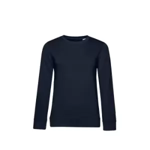 image of B&C Womens/Ladies Organic Sweatshirt (M) (Navy)