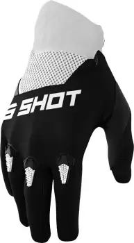Image of Shot Devo Motocross Gloves, black-white, Size L, black-white, Size L