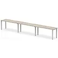 Image of dynamic Computer Desk Evolve Plus BR316GRYS Grey Oak 4800 mm x 800 mm x 730 mm