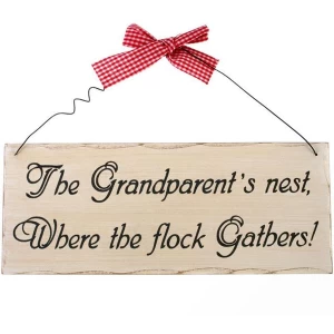 Image of The Grandparent's Nest Hanging Sign