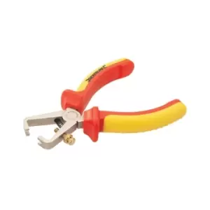 Image of Silverline VDE Expert Wire Stripping Pliers - 160mm