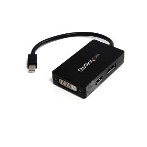 image of StarTech Mini DisplayPort to DisplayPortDVIHDMI Multifunction Adapter