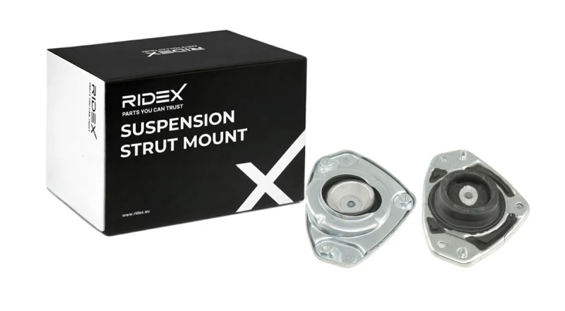 Image of RIDEX 1180S0434 Top strut mount Front Axle, with ball bearing Suspension Strut Support Bearing (1180)
